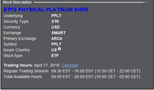 obchodování platiny - etf