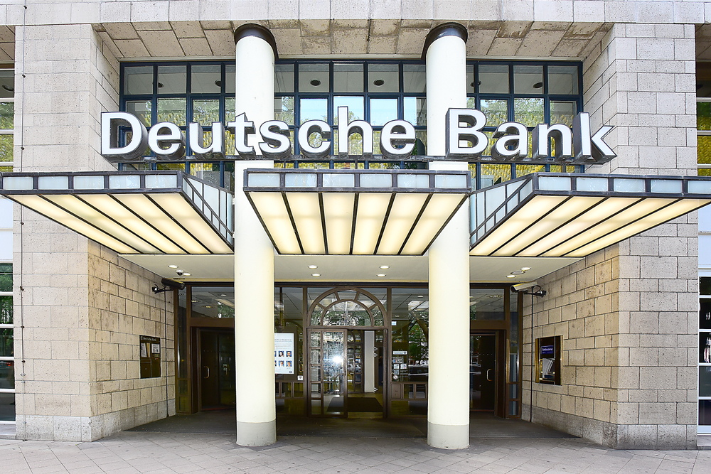 vstup do banky Deutsche Bank